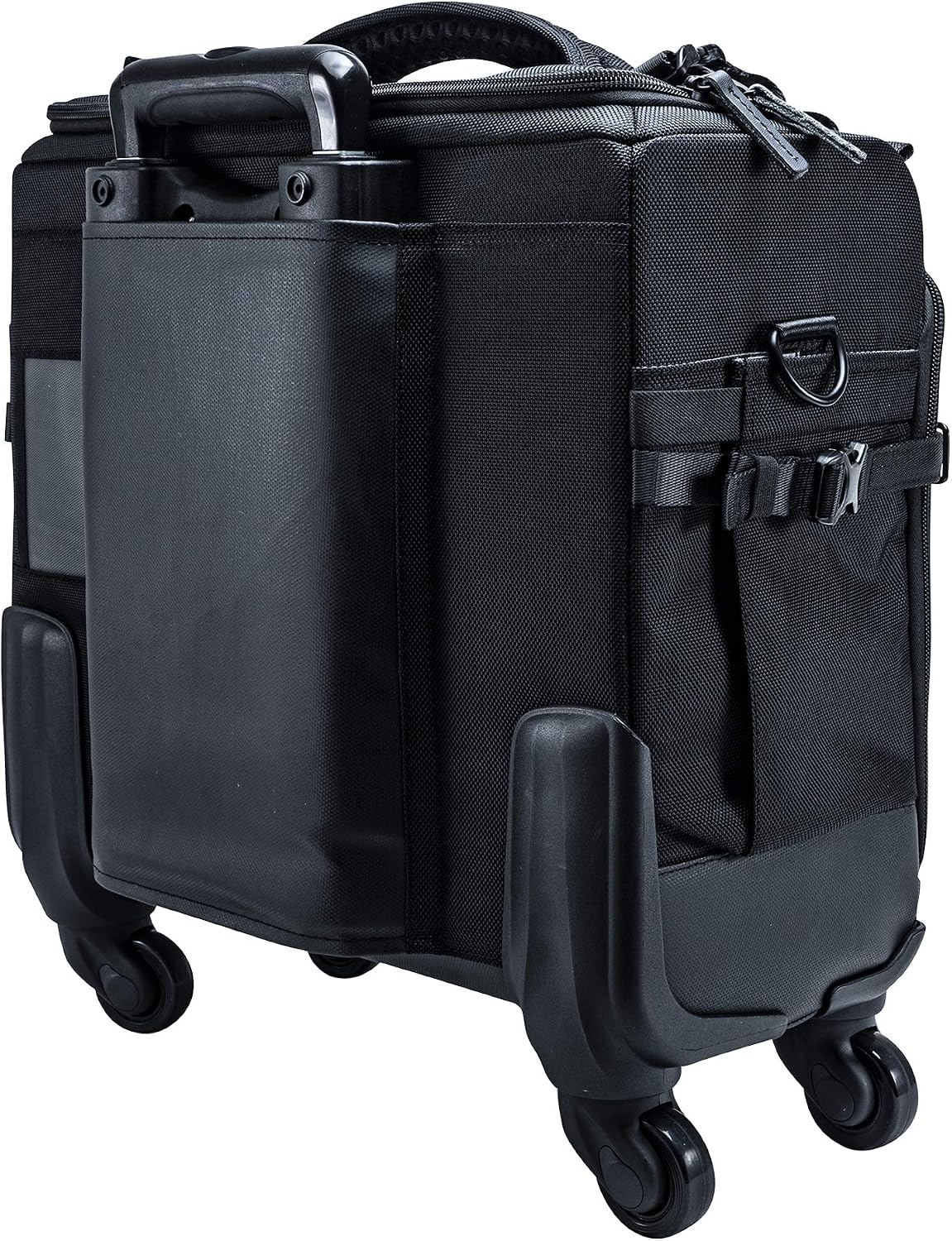 VANGUARD VEO SELECT 42T Trolley Camera Bag – Black, Airline Carry-On, Rolling Case, 15' Laptop Storage, Tripod Carry