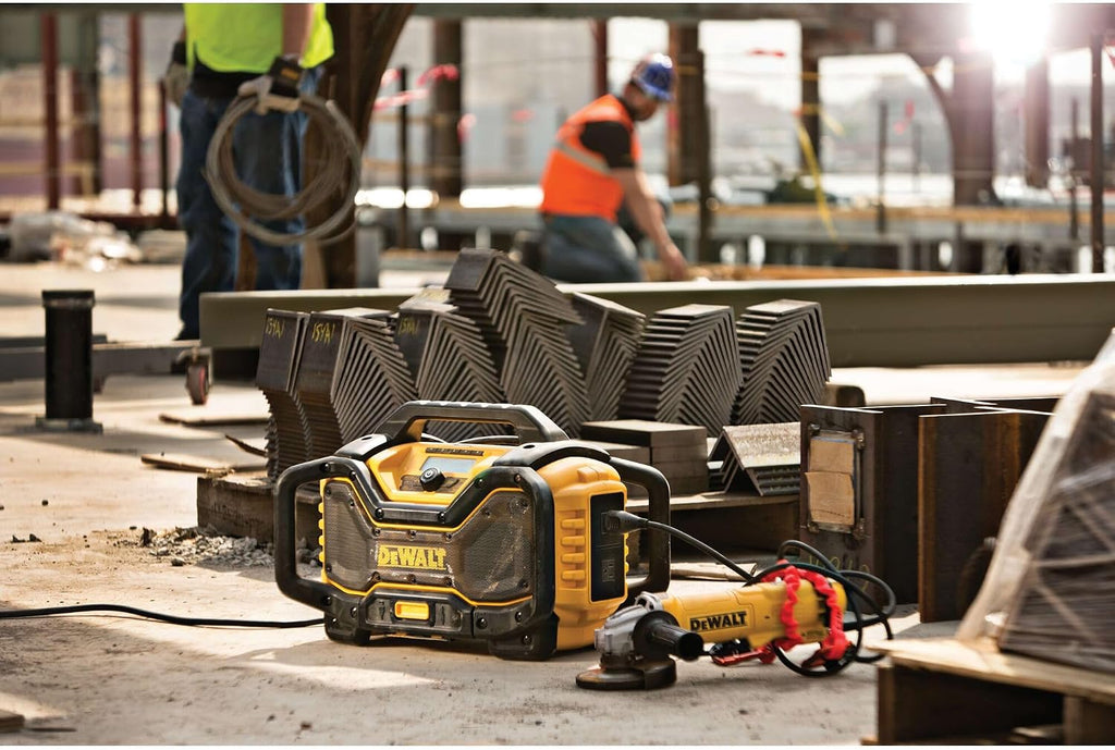 DEWALT 20V MAX Bluetooth Radio, 100 ft Range, Portable for Jobsites (DCR025)