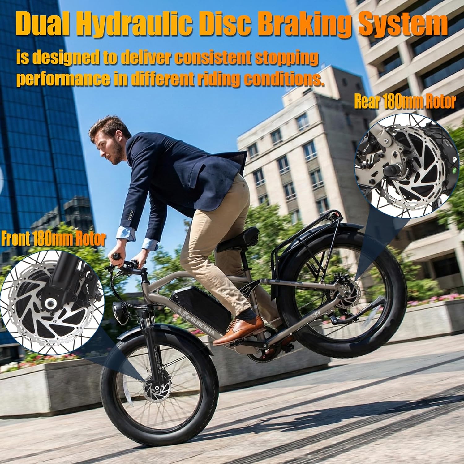 DAMSON Electric Bike for Adults Dual Motor AWD 5000W/3000W/1500W Peak 40MPH/30MPH Dirt Ebike, 52V/48V Max-Output Up to 65/80/120/160 Miles Long Range, 26' Full Suspension Fat Tire Mountains Bicycle