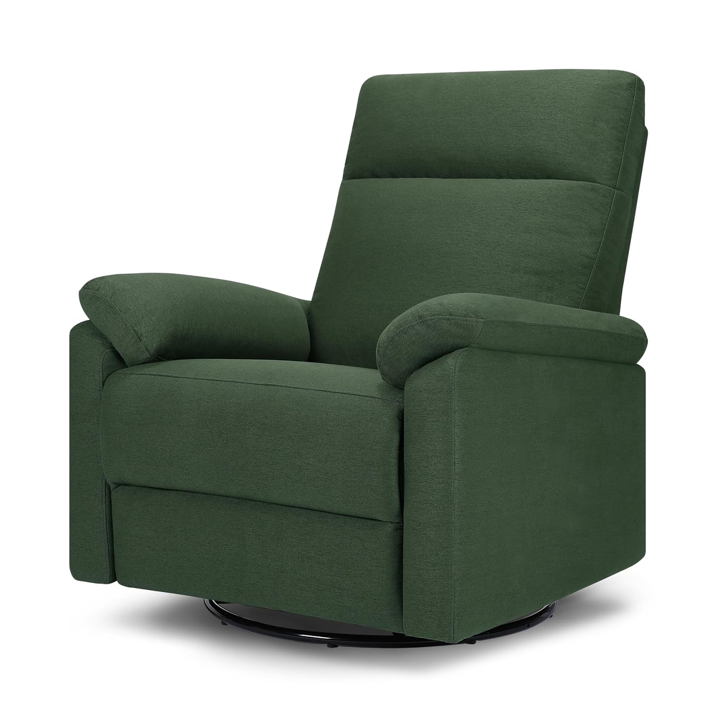 Davinci Suzy Swivel Recliner in Pine Green, GREENGUARD Gold & CertiPUR-US® Certified