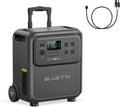 BLUETTI Elite 400 Solar Generator and Solar Charging Cable, 3840Wh LFP Batttery Backup with 2600W AC Outlets, High Capacity Portable Power Station with Wheels for Home Backup, Outage, Camping