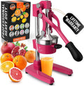 Zulay Kitchen Cast Iron Juicer - Heavy Duty Manual Juicer with Detachable Strainers for Easy Cleaning, Orange Juice Press for Citrus Fruits, Perfect for Bartenders, Juice Lovers & Health Enthusiasts
