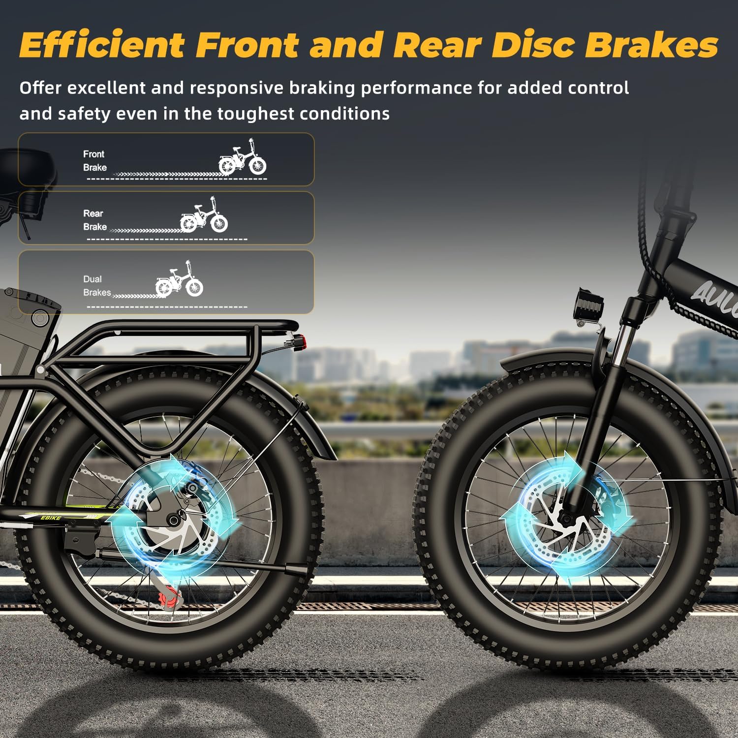 Foldable Electric Bike for Adults, 48V 20Ah Removable Lithium Battery up to 80Miles, 20' Fat Tire 1000W Peak Motor Dirt Ebike Adult Electric Bicycle for Commute Beach Mountain E Bike