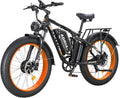 TUTTIO Adria26 5000W/6000W Dual Motor Ebike, 40-46MPH Electric Bike for Adults, 26' x 4' Fat Tire Electric Mountain Bike, 52V 25AH E-Bike Full Suspension Electric Dirt Bike for Off-Road Hunting