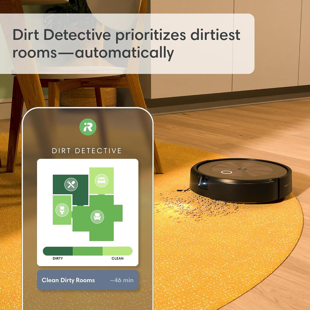 iRobot Roomba j9+ Self-Emptying Robot Vacuum – Powerful Suction, Identifies and Avoids Obstacles Like Waste, Self-Empties for 60 Days, Best for Homes with Pets, Smart Mapping, Works with Alexa