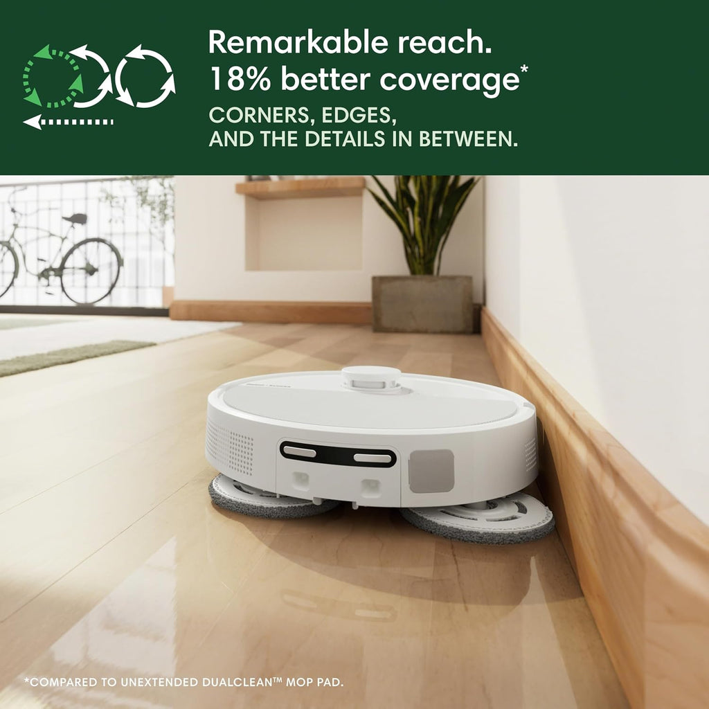 iRobot Roomba Plus 505 Combo Robot Vacuum & Mop with AutoWash Dock - Extending Spinning Mop Pads, Self-Empties, Wash & Heated Drying, Cleaning, Recognizes & Avoids Obstacles, LiDAR Navigation