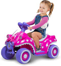 Kid Trax Toddler Disney Minnie Mouse Quad Ride-On, Kids 18-30 Months, 6V Battery and Charger Included, Max Weight 45 lbs, Hot Pink