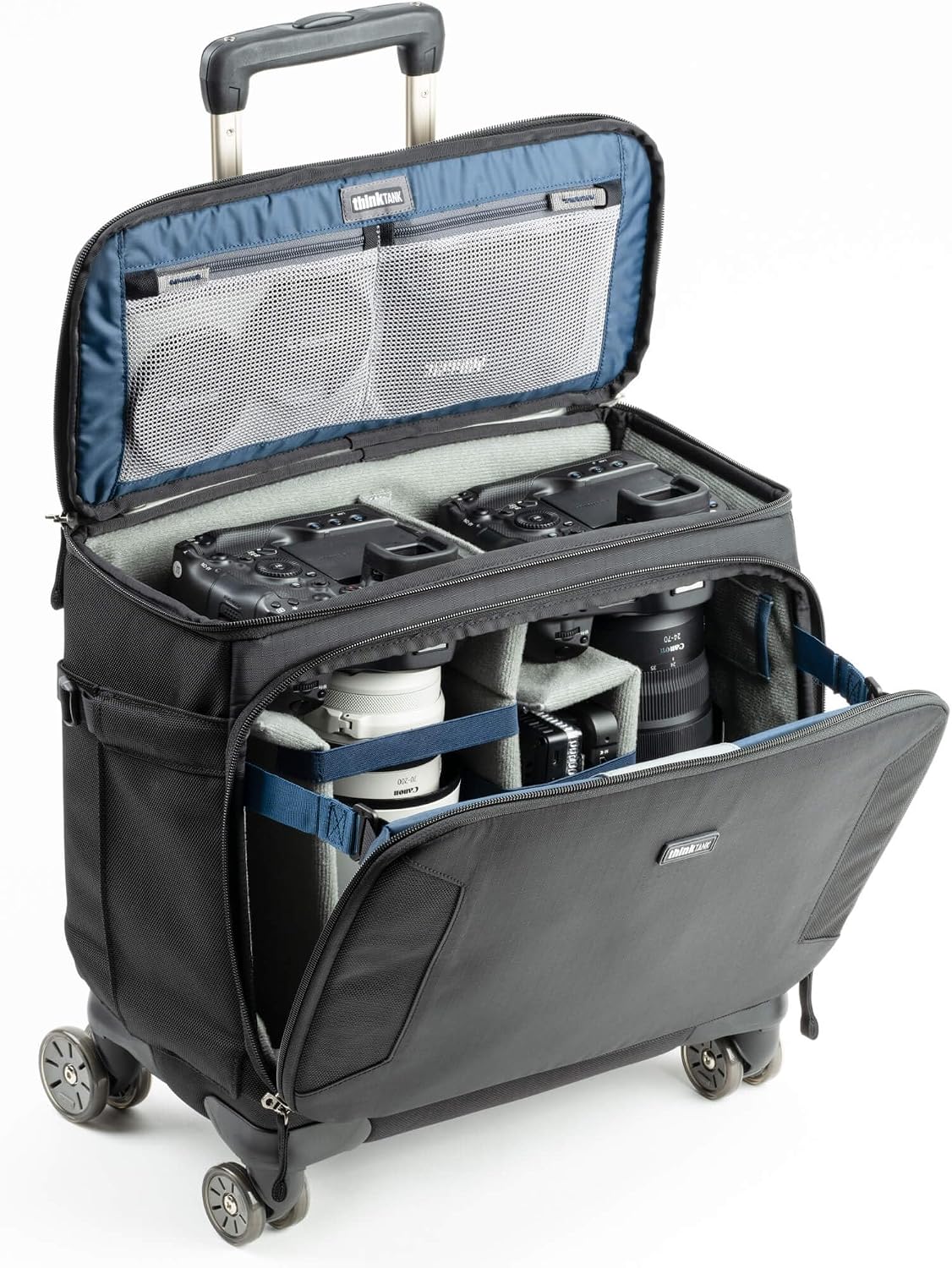 Think Tank Airport Navigator V2, 4 Spinner Wheel Rolling Carry-On Case for Camera, Photography and Video Equipment for Travel