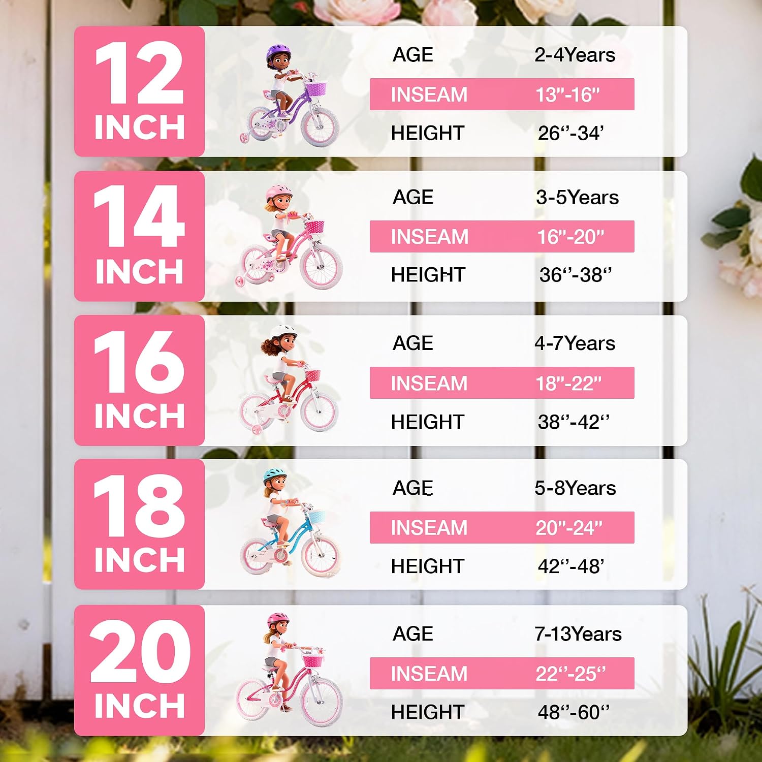 RoyalBaby Girls Bike with Training Wheels, Stargirl Kids Bicycle 12 Inch Toddlers to Big Kids 3-4 Years, Star Pink
