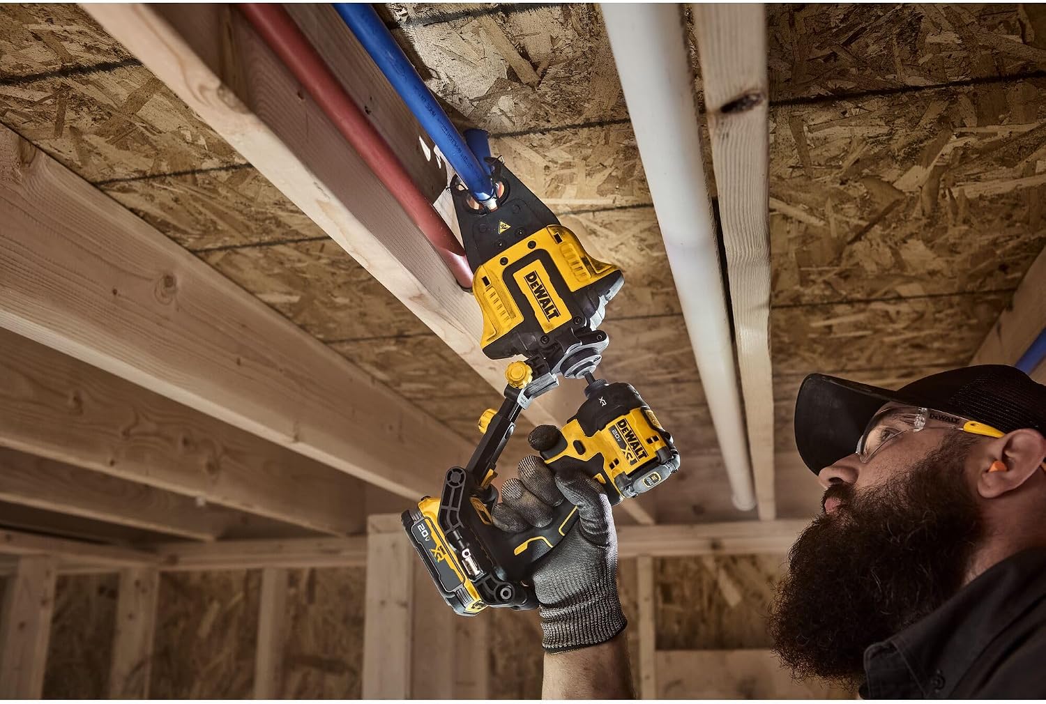 DEWALT IMPACT CONNECT PEX Crimp Ring Attachment for Impact Driver, Plumbing Tool (DWAPXCIR)