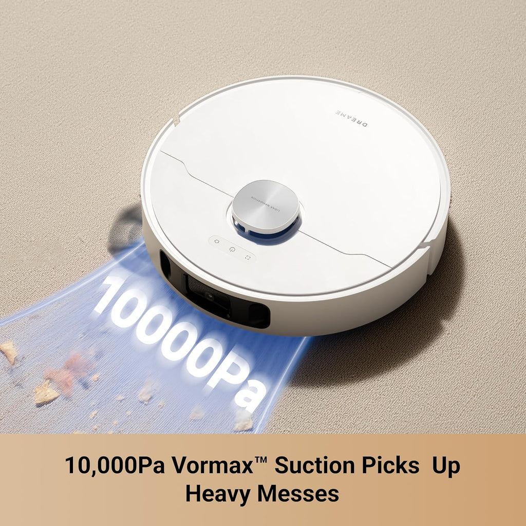 DREAME L10s Ultra Gen 2 Robot Vacuum and Mop, 10,000Pa, MopExtend Tech,75 Days Auto-Empty, Mop Self-Washing&Drying, Smart Obstacle Avoid, Carpet Cleaning (Renewed)