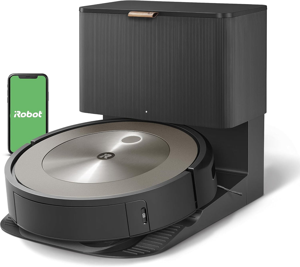 iRobot Roomba j9+ Self-Emptying Robot Vacuum – Powerful Suction, Identifies and Avoids Obstacles Like Waste, Self-Empties for 60 Days, Best for Homes with Pets, Smart Mapping, Works with Alexa