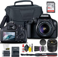 Canon EOS 4000D / Rebel T100 DSLR Camera with 18-55mm Lens + Creative Filter Set, EOS Camera Bag + Sandisk Ultra 64GB Card + 6AVE Electronics Cleaning Set, and More (International Model)