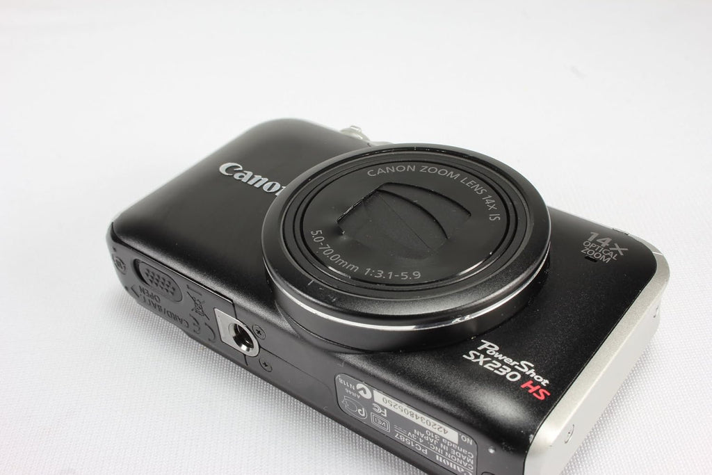 Canon PowerShot SX230 HS 12.1 MP CMOS Digital Camera with 14x Image Stabilized Zoom 28mm Wide-Angle Lens and 1080p Full-HD Video (Black) (OLD MODEL)