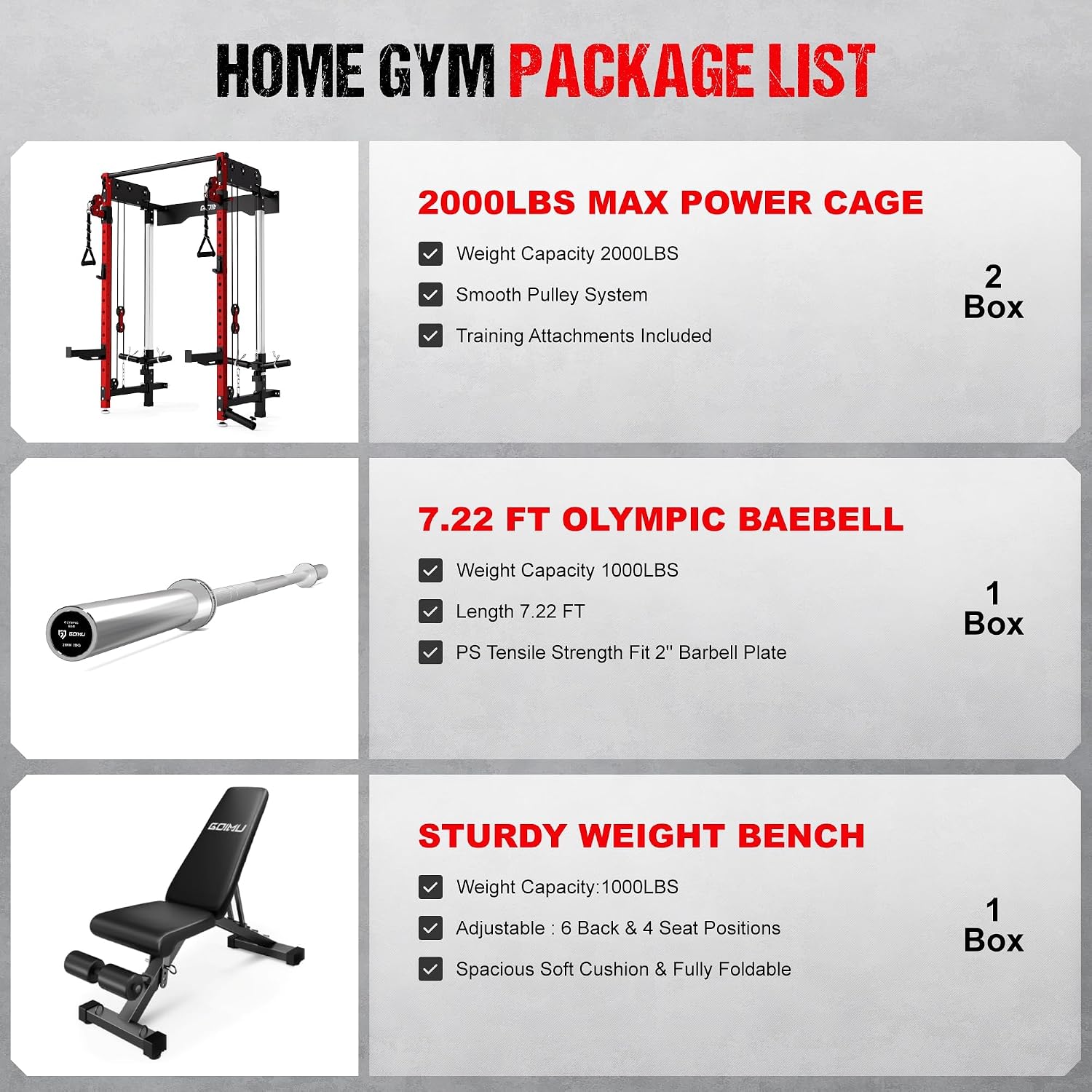 WM3-V4 Folding Squat Rack, Wall Mounted Power Rack with Dual Independent Pulley System, Functional Trainer with 5 Adjustable Function Modes for Space Saving