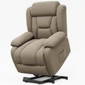 Amopatio Lift Recliner Chair for Elderly Upgraded Reclining Chairs Indoor Lounge Chairs Single Sofa with Side Pockets and Remote Control for Living Room Bedroom（Brown）