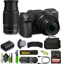 Nikon Z30 Mirrorless Camera with 16-50mm and 50-250mm Lenses + Soft Case + Cleaning Kit + Memory Card Wallet + Extreme PRO 64GB Card + Card Reader + Hand Strap + 12 Inch Flex Tripod