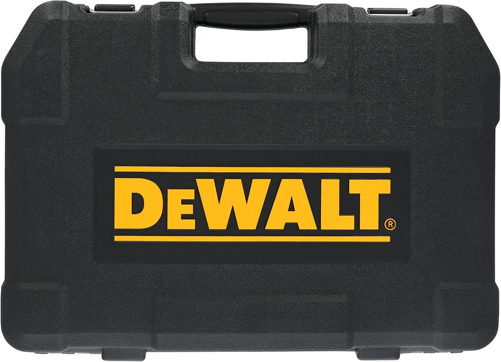 DEWALT 142 Piece Mechanics Tool Set, 1/4 Inch and 3/8 Inch Drive, SAE and Metric (DWMT45425)