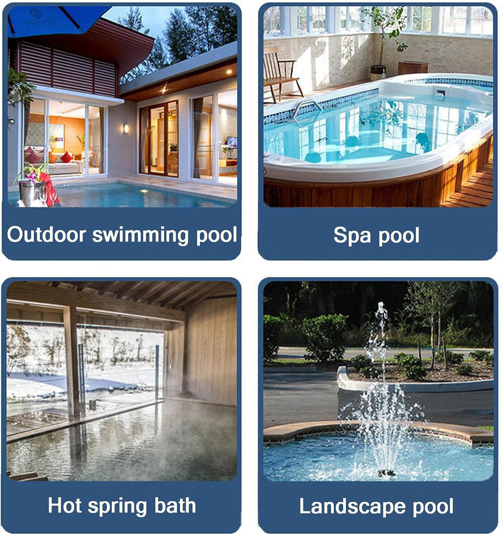 Solar Pool Skimmer, Automatic Pool Vacuum Cleaner, Dual Mode Selectable, Filtration Range 100㎡, 400μm Filtering Density,Fully-Automatic