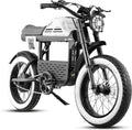 FT01 1700W Electric Dirt Bike 36MPH with 48V 30Ah, 135MM Front Fork & Dual Disc Hydraulic Brakes, 90Miles Long Range Electric Bike, 20' Fat Tire electric motorcycle for adults, electric scooter