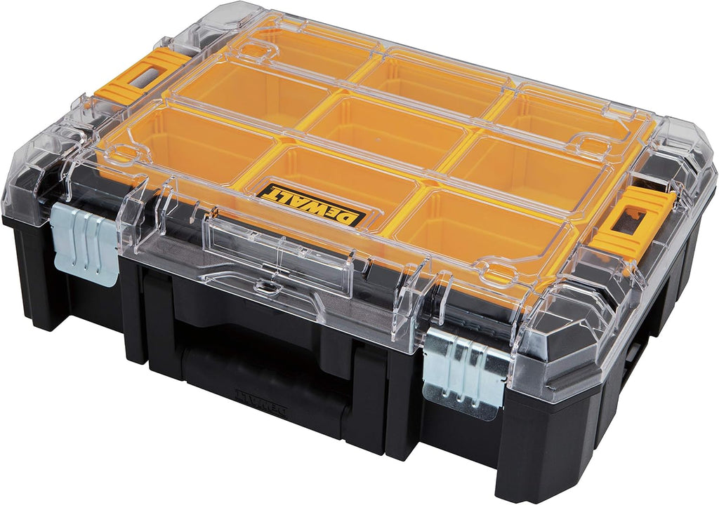 DEWALT TSTAK Tool Organizer,Small Parts and Screw Organizer Tool Box with Removable Compartments,(DWST17805),(Pack of 4)