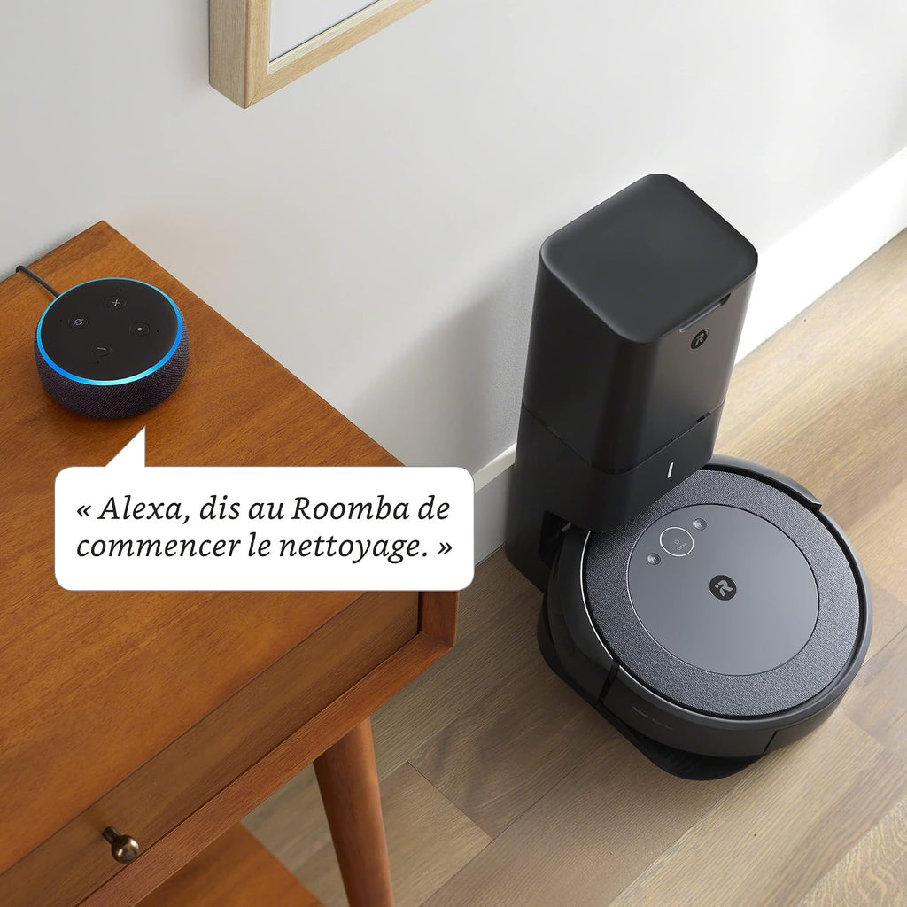 iRobot Roomba i4+ EVO Self Emptying Robot Vacuum - Empties Itself for up to 60 Days, Clean by Room with Smart Mapping, Compatible with Alexa, Ideal for Pet Hair, Carpets