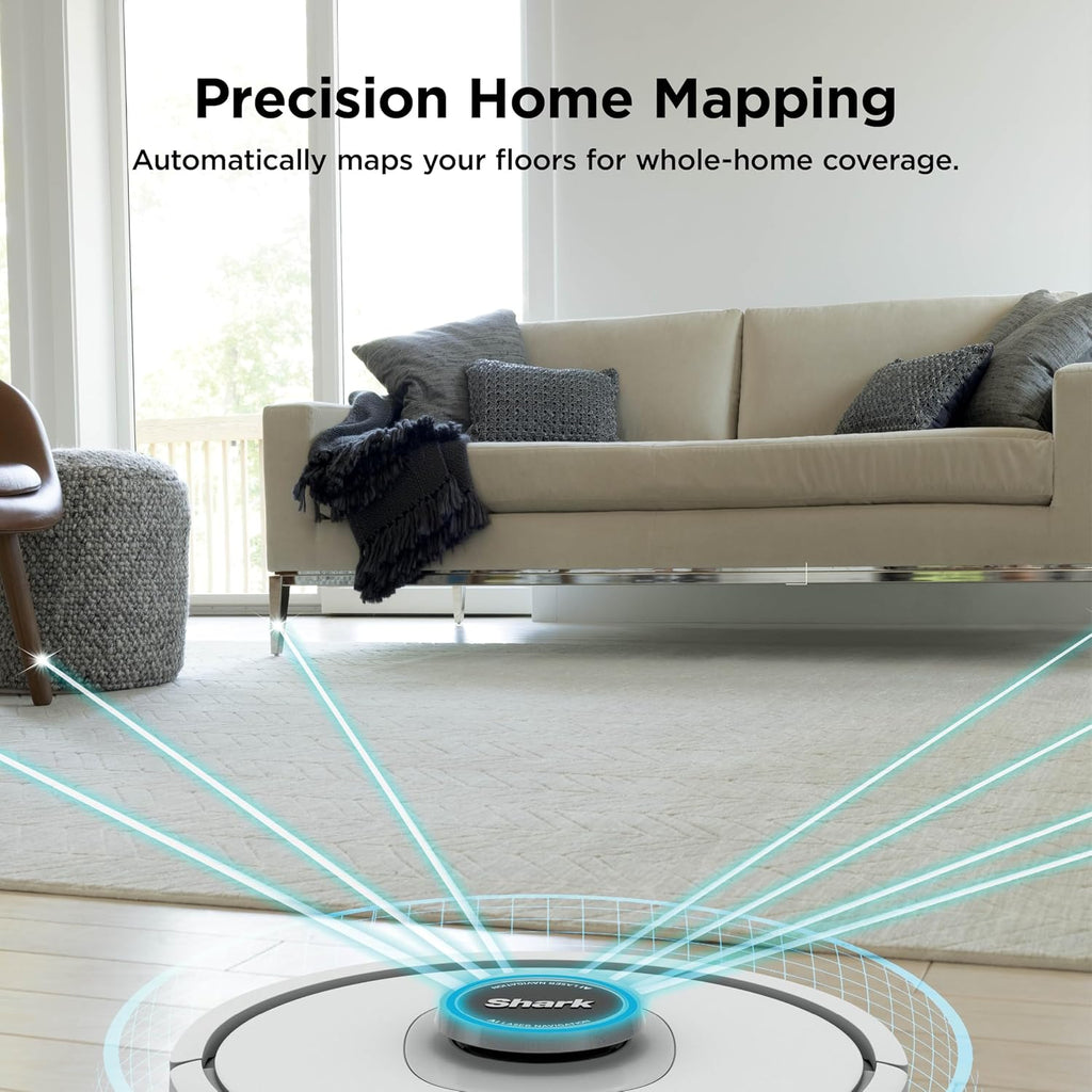 Shark Matrix Clean | Robot Vacuum Cleaner with Powerful Suction for Pet Hair, Rugs, Carpets & Hard Floors | Self-Empty Base | 60-Day Capacity | Voice Control | LiDAR Navigation | Cool Grey | AV2511AE