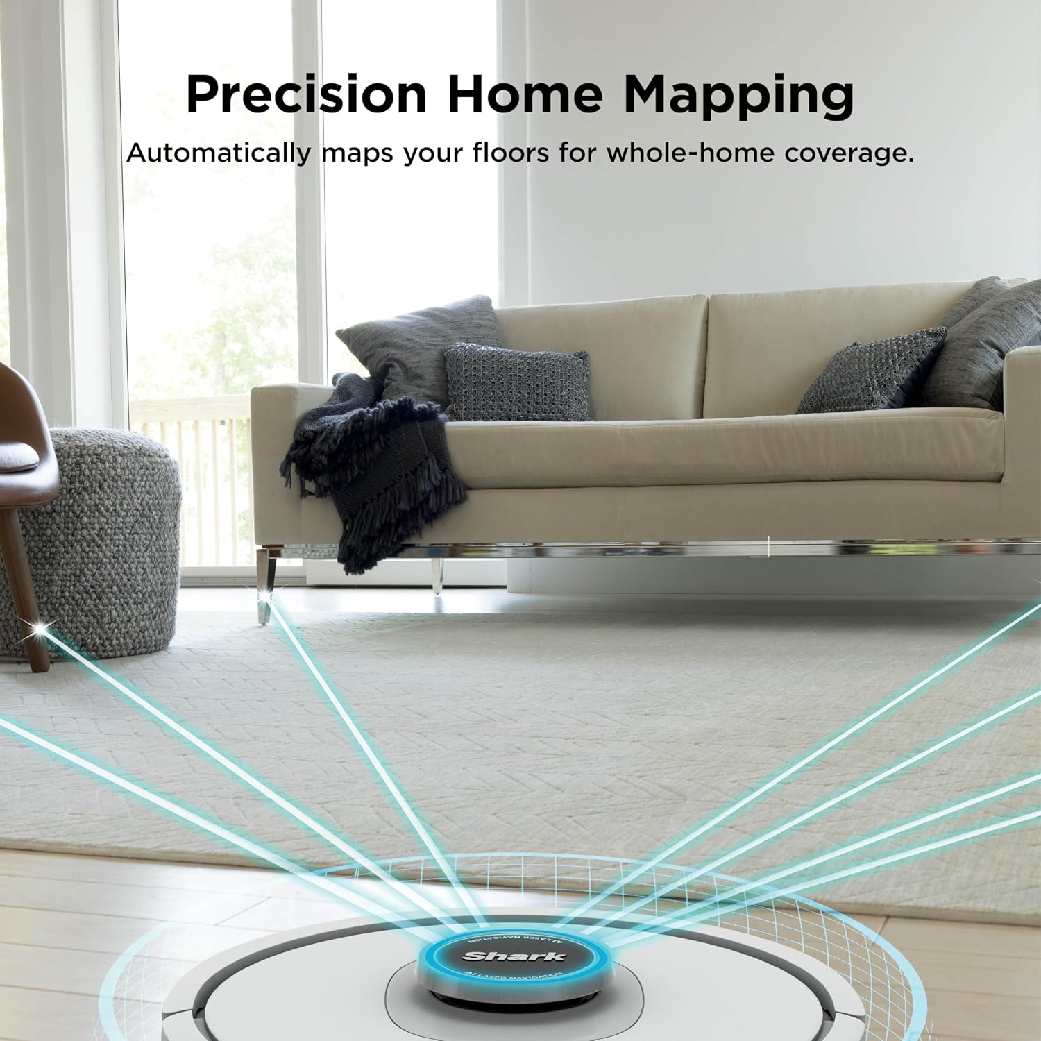 Shark Matrix Clean | Robot Vacuum Cleaner with Powerful Suction for Pet Hair, Rugs, Carpets & Hard Floors | Self-Empty Base | 60-Day Capacity | Voice Control | LiDAR Navigation | Cool Grey | AV2511AE