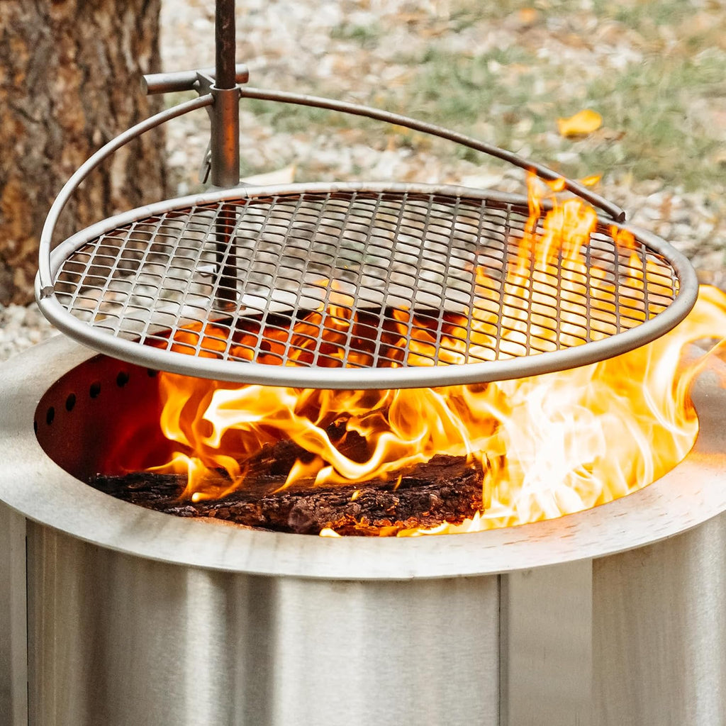 Outpost Grill 24 - Campfire Grill - Breeo X Series Accessory - Stainless Steel, Durable, USA Made - Campfire Grate - Camping Cooking Rack - Fire Pit Accessories