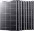 N-Type 100W 12V Solar Panel, 8-Pack (800W Total), 25% High-Efficiency Compact 16BB Monocrystalline Solar Panels for RV, Off-Grid, Cabin & Home Backup Power