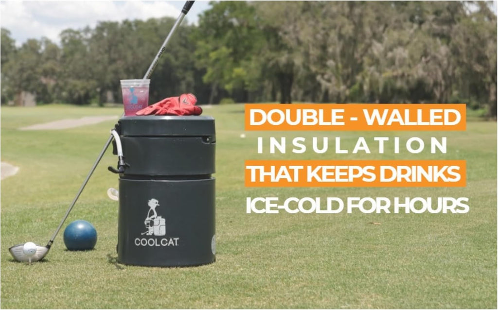 CoolCat 2-Gallon Electric Cooler Beverage Dispenser | Battery-Powered & Rechargeable Insulated Drink Dispenser with 24-Hour Pump | Portable Water Cooler for Camping, Tailgating & Parties