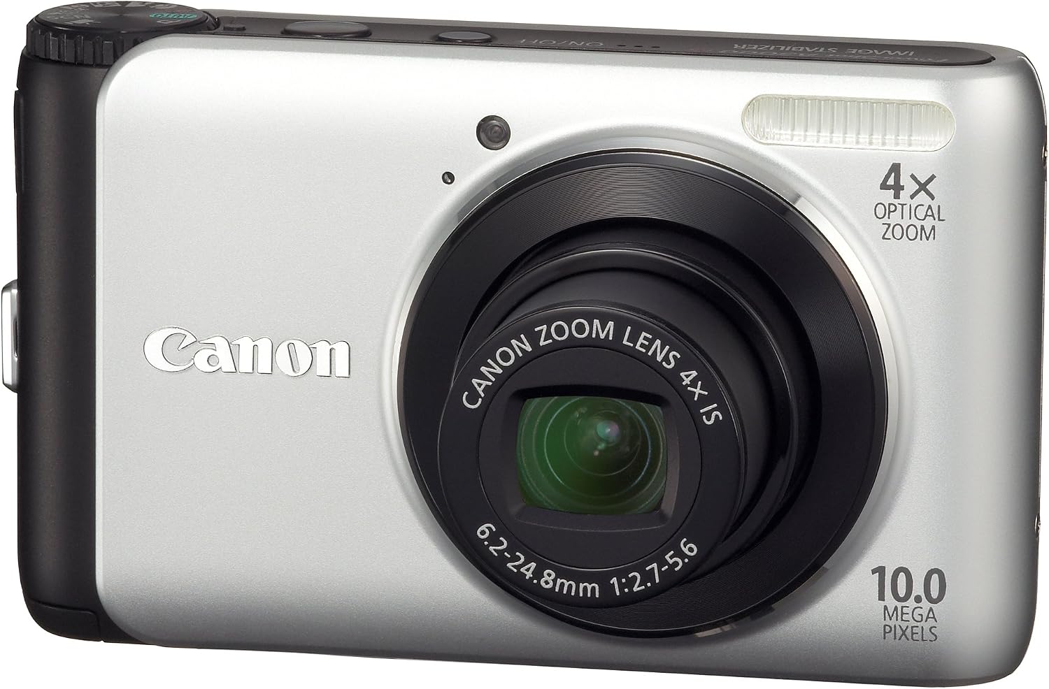 Canon PowerShot A3000 IS 10 MP Digital Camera with 4x Optical Image Stabilized Zoom and 2.7-Inch LCD (Renewed), ultra-compact, Silver
