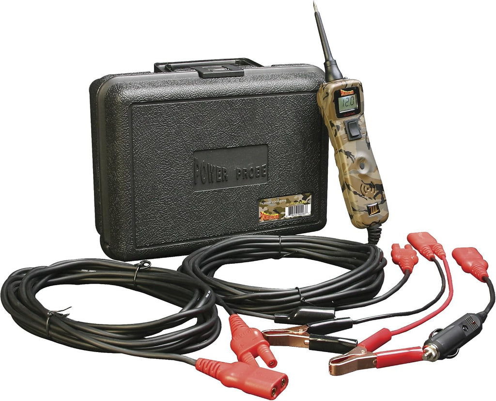 Power Probe III w/Case & Accessories - (PP319FTC) [Car Automotive Diagnostic Test Tool, Digital Volt Meter, AC/DC Current Resistance, Circuit Tester] (Camo - Limited Edition)