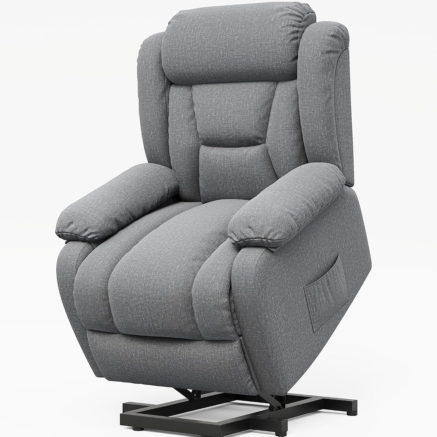 Amopatio Power Lift Recliner Chairs for Elderly Upgraded Living Room Reclining Chairs Indoor Lounge Chairs Single Sofa with Side Pockets and Remote Control for Bedroom