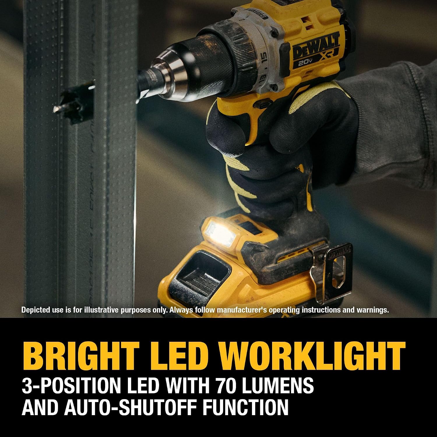 DEWALT 20V MAX XR Brushless Cordless 1/2 in. Drill Driver Kit With DEWALT POWERPACK Batteries and Charger (DCD801QQ2)