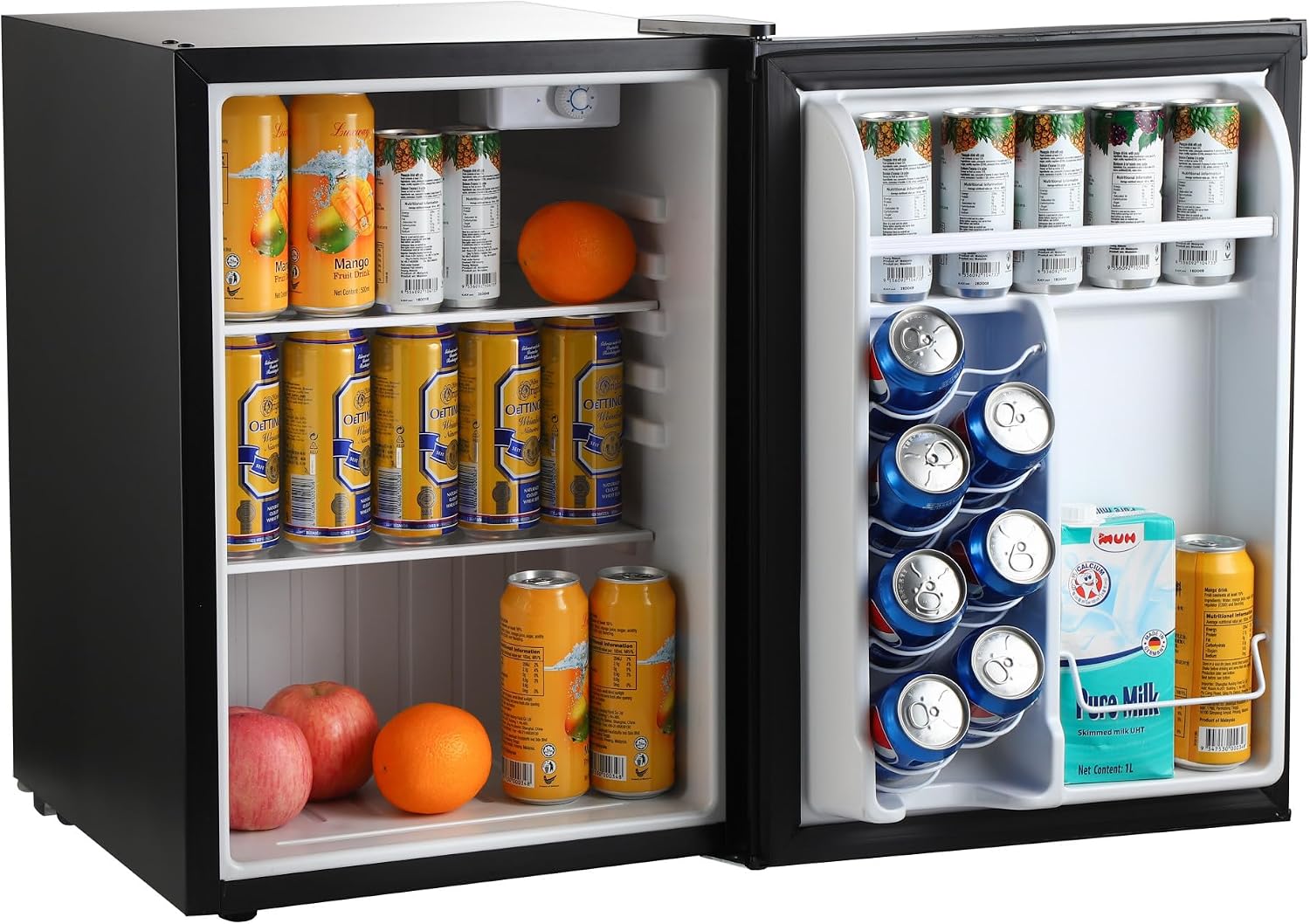 Magic Chef 2.6-cu. ft. Mini Fridge in Black, Small Compact All Refrigerator with No Freezer for Bedroom, Apartment, Dorm Room, Office