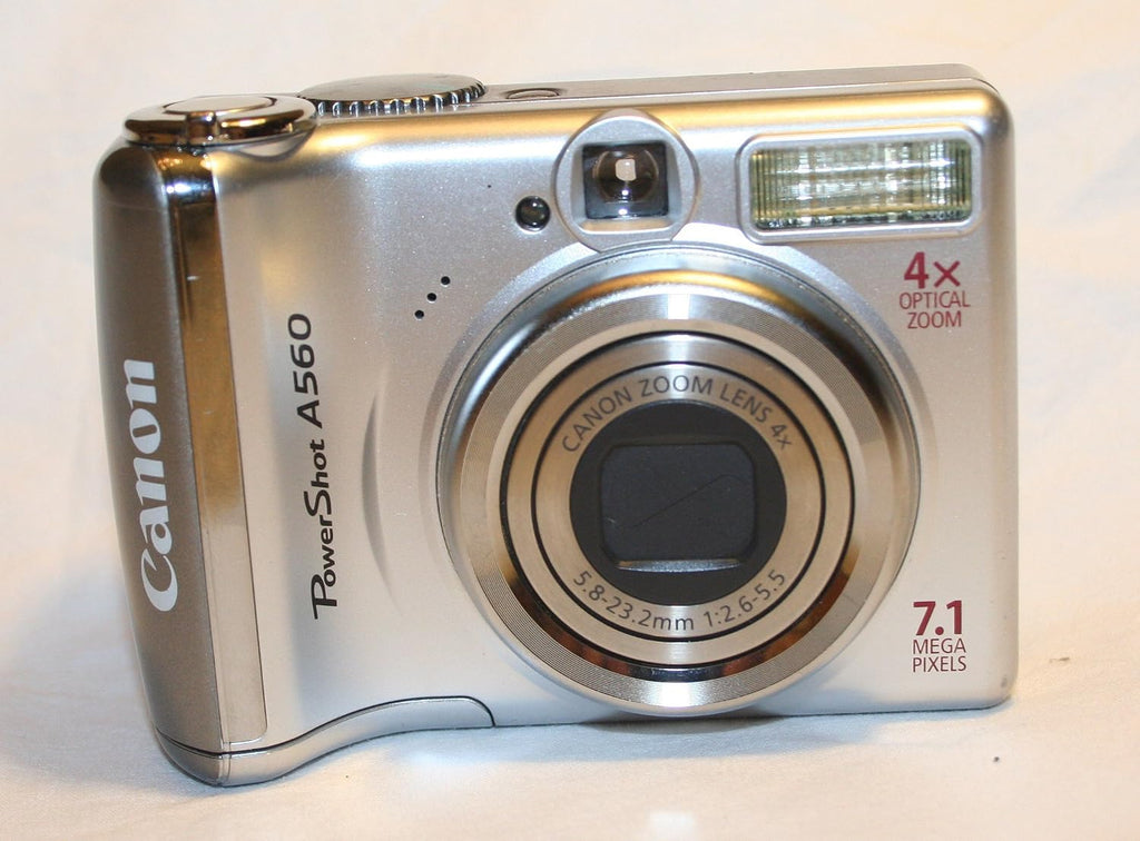 Canon PowerShot A560 7.1MP Digital Camera with 4x Optical Zoom (OLD MODEL), Silver (Renewed)