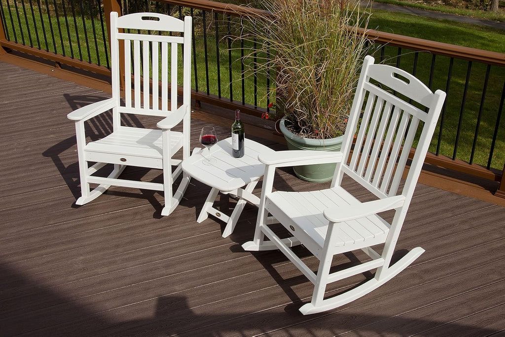 Trex Outdoor Furniture by Polywood Yacht Club Rocker Chair, Classic White (TXR100CW)