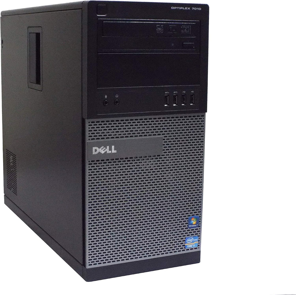 DELL OptiPlex 7010 MT Desktop PC, Intel Core i7-3770 3.4GHz, 8GB DDR3 RAM, 256GB SSD, Win-7 Pro x64 (Renewed)