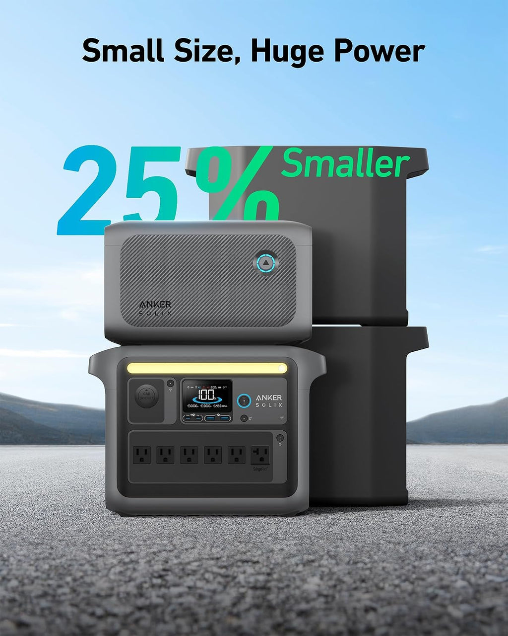 Anker SOLIX BP1000 Expansion Battery (1056Wh), LiFePO4 Batteries with 10-Year Lifespan, 1056Wh Extra Battery SOLIX C1000