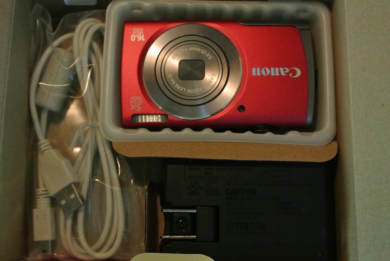 Canon PowerShot A3500 IS 16MP Digital Camera with 5x Optical Image Stabilized Zoom, 3.0-Inch LCD (Red)