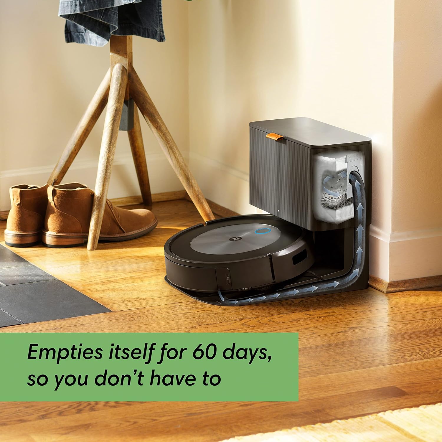 iRobot Roomba j6+ Self-Emptying Robot Vacuum – Identifies and Avoids Pet Waste & Cords, Empties Itself for Up to 60 Days, Smart Mapping, Compatible with Alexa, Ideal for Pet Hair