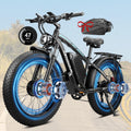 47MPH Ebike for Adults | 9000W Peak Dual Motor Ebike |58V Max-Output 36AH Battery | 24' Fat Tire Bike | 7 Speed LCD Display | Front Suspension | Travel | Off Road
