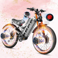 eAhora 2026 Romeo Pro 3/2 50-46Mph Electric Bike for Adults 5600W/4000W/2500W Dual Motor Ebike 60V/80Ah 52V/70Ah Long Range Fat Tire Full Suspension Electric Mountain Bicycle