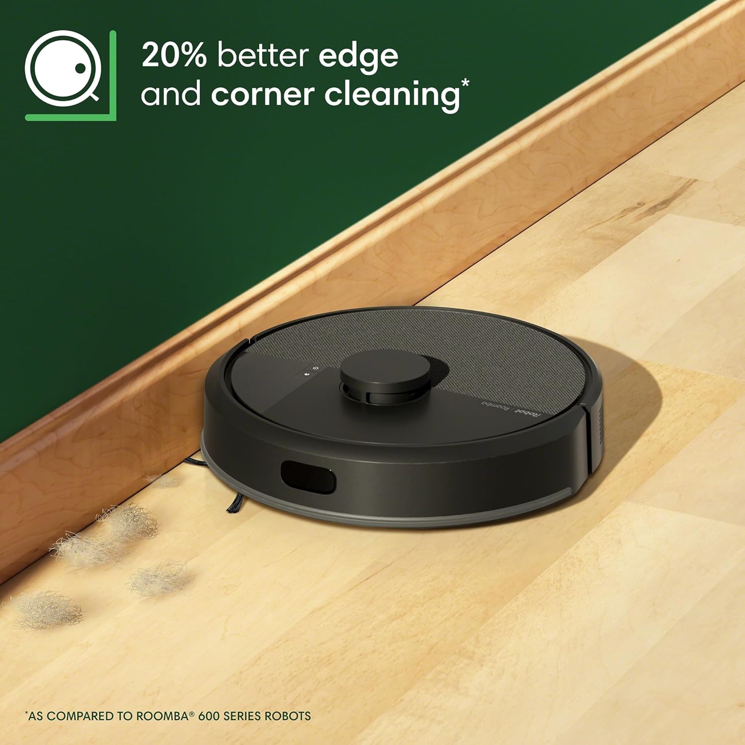 iRobot Roomba 105 Vac Robot Vacuum - Easy to use, Intense Power-Lifting Suction, LiDAR Navigation, Multi-Surface Cleaning, Cleans in Neat Rows, Self-Charging