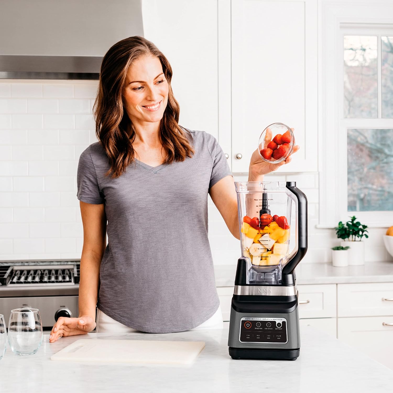 Ninja BN751 Duo Plus Blender with Auto IQ (Renewed)