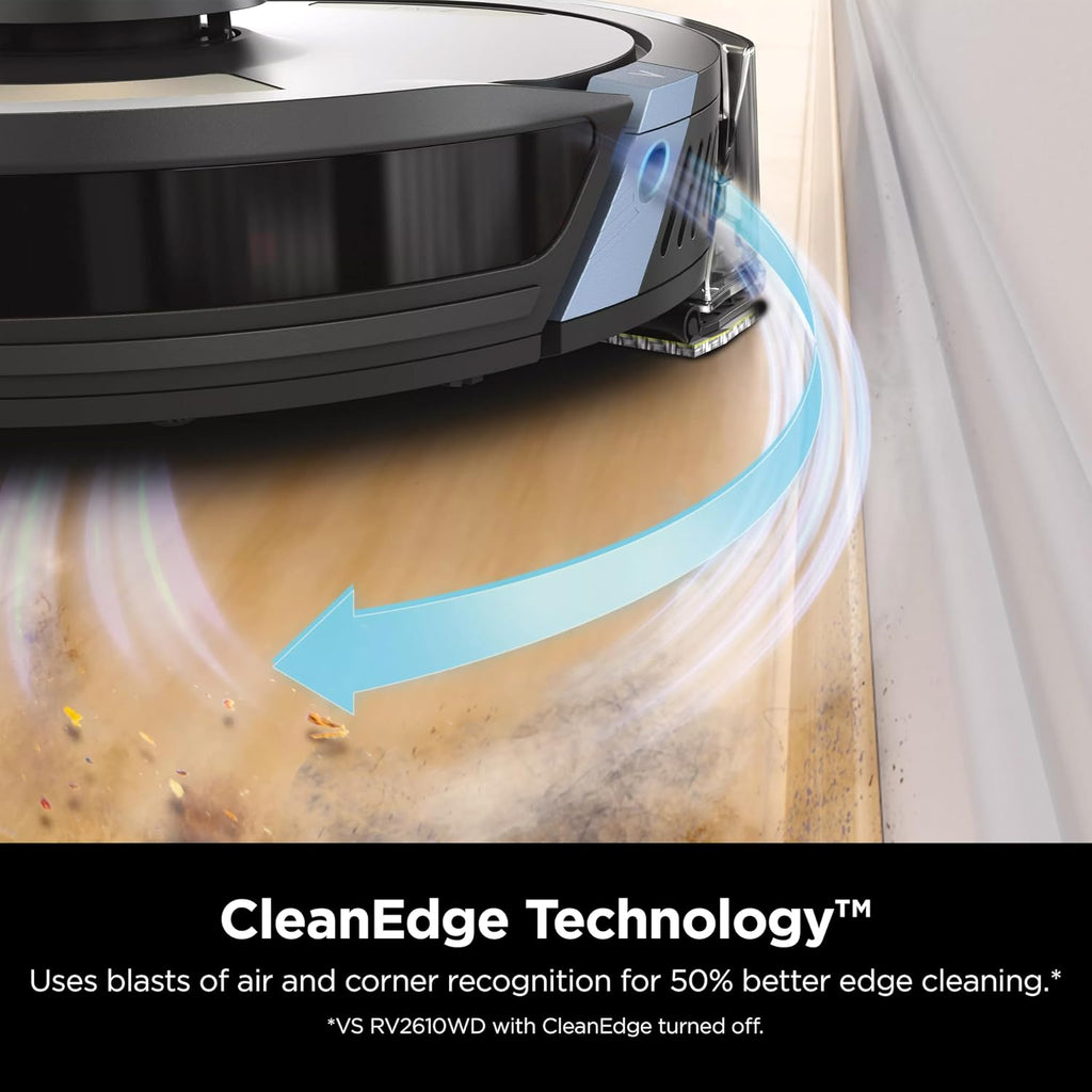 Shark AI Ultra 2-in-1 Robot Vacuum & Mop with Sonic Mopping, Matrix Clean, Home Mapping, HEPA Bagless Self Empty Base and 2 Microfiber Mopping Pads (Renewed), Black/Gold