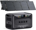 BLUETTI Apex 300 Solar Generator with 2 200W Solar Panels, 2764.8Wh LFP Battery Backup with 6 3840W AC Outlets (7680W Surge), 120V/240V Dual Voltage, Ideal for Camping and Off-Grid Living