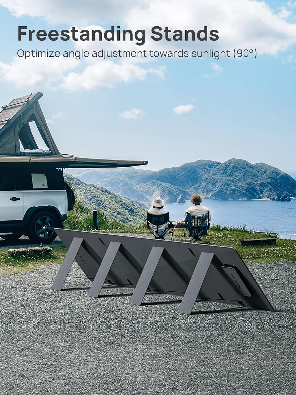 AFERIY 200W Portable Solar Panels for Power Station, 23% Conversion Efficiency Foldable Solar Charger with Adjustable Kickstand, ETFE IP65 Waterproof Solar Panels for Outdoor Camping, RV, Emergency