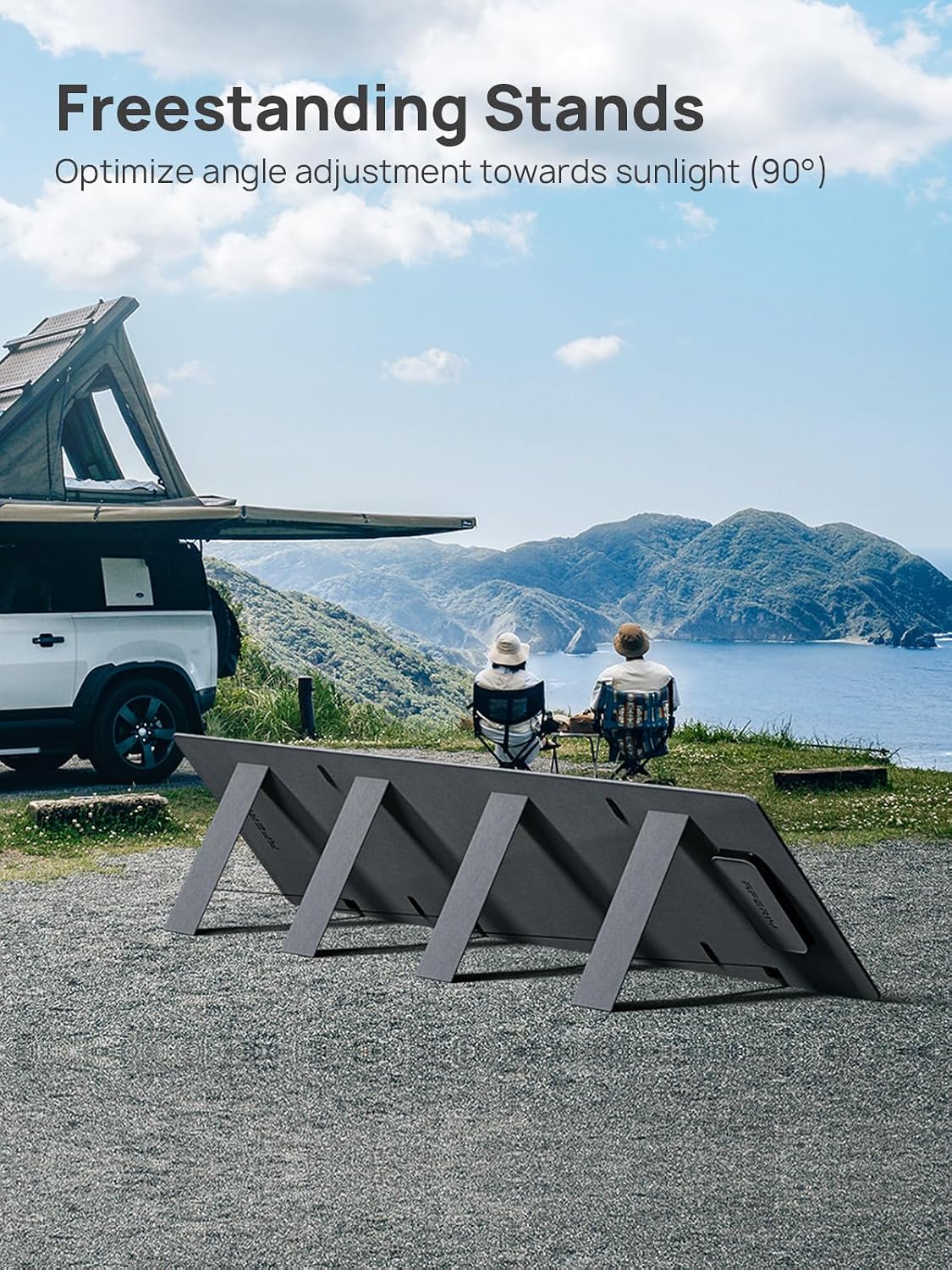 AFERIY 200W Portable Solar Panels for Power Station, 23% Conversion Efficiency Foldable Solar Charger with Adjustable Kickstand, ETFE IP65 Waterproof Solar Panels for Outdoor Camping, RV, Emergency